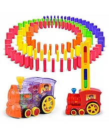 VGRASSP Battery Operated Musical Train and Domino Set - Multicolor