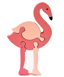 ilearnngrow Wooden Flamingo Puzzle - 4 Pieces