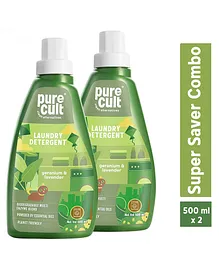 PureCult Liquid Laundry Detergent Bottle Combo Pack of 2 - 500 ml 