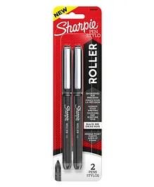 Sharpie Rollerball Pen With Needle Point Pack of 2 - Black Ink