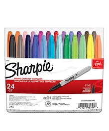 Sharpie Fine Tip Permanent Markers Pack of 24 - Assorted Colours