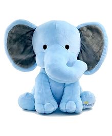 Frantic Elephant Soft Toy Blue Black - Height 25 cm