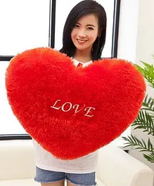Frantic Heart Shape Love Plush Cushion Pillow - Red