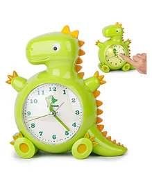 Fiddlerz Dino Shaped Table Alarm Clock - Green