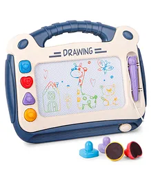 Fiddlerz Magnetic Writing & Drawing Board With Stamps & Pen - Multicolor