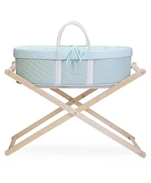 Baby Jalebi The Sweet Dreams Baby Bassinet with Stand Sunshine Diamond Bassinet - Blue