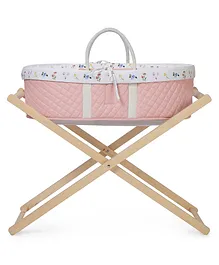 Baby Jalebi The Sweet Dreams Baby Bassinet with Stand Sayuri Diamond Bassinet - Pink