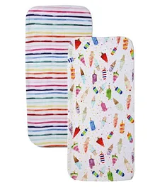 Baby Jalebi Burp Cloth Pack of 2 - Multicolor