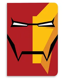 Celfie Design Face Focus Ironman Printed Ruled Notebook - 100 Pages
