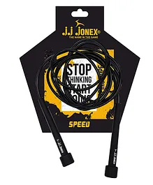 JJ Jonex Speed Adjustable Skipping Rope Gym Home And Fat Burner Fitness Workout - Black