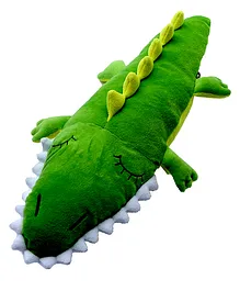 Shritoys Baby Crocodile Shaped Soft Toy Cum Pillow Green - Length 55 cm