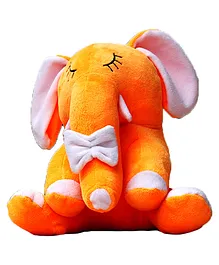 Shritoys Baby Elephant Shaped Soft Toy Cum Pillow Orange - Height 25 cm Color May Vary