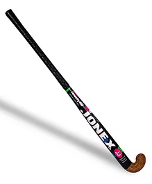 JJ JONEX Wooden double Glass Fiber Coated Power Pack Hockey Stick Hockey Stick - Black & Brown
