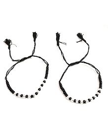Akinos Kids Pair Of Nazariya Bracelet - Black