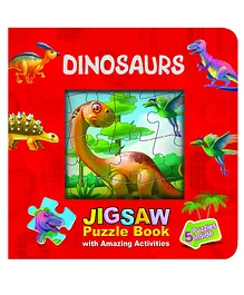 Dinosaurs Jigsaw Puzzle Book - English