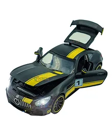 Toyshine AMG Series Die Cast Pull Back Sports Car - Black Yellow