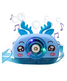 Toyshine Bubble Camera Toy with Music and Lights - Blue
