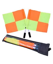 Toyshine Referee Linesman Flag with Storage Bag Pack of 2 - Multicolour