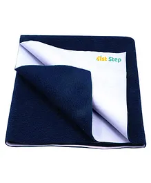 1st Step Dry Extra Absorbent Bed Protector Sheet Small - Dark Blue