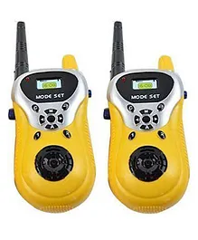 Uniquebuyin Battery Operated Walky Talky Set of 2 - Yellow