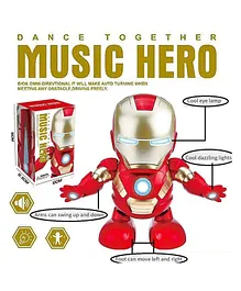 Uniquebuyin Iron Man Dancing Toy - Red Silver