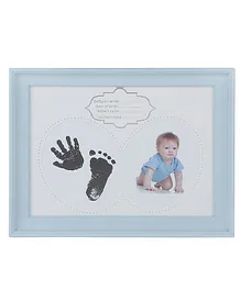 Passion Petals Handprint Footprint Non Toxic Photoframe - Blue