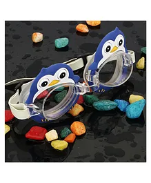  PASSION PETALS Penguin Face Anti Fog Swimming Goggles - Blue