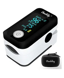 Vandelay Pulse Oximeter Digital Fingertip Blood Oxygen SpO2 & Pulse Monitor FDA & CE - Black