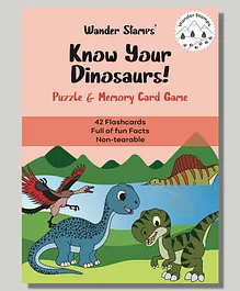 Wander Stamps Know Your Dinosaurs  Flash Cards Multicolour - 42 Pieces