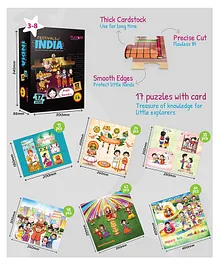 PLAYQID 17 in 1 Festivals of India and Heroic Knights The Castle Saviour Jigsaw Puzzles Multicolour - 43 Pieces