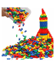 NHR Bullet Shape Building Blocks Set Multicolour - 300 Pieces