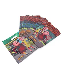 Motu Patlu Small Theme Party Bags Multicolour - Pack of 10