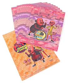 Motu Patlu Big Size Theme Party Bags Multicolour - Pack Of 10