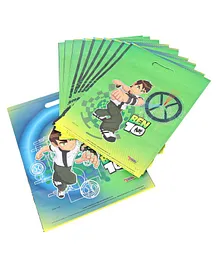 Ben 10 Small Theme Party Bags Green - Pack of 10