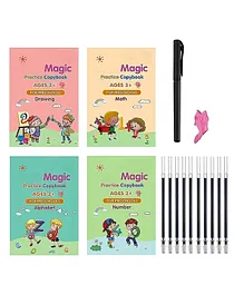 SANISHTH Sank Magic Reusable Tracing Book Pack of 4 - English