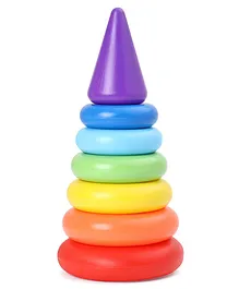Girnar Colourful Rings Stacking Toy Rings Multicolour - 7 Pieces