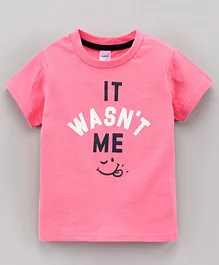 Pink Rabbit Half Sleeves T-Shirt Skateboard Print - PInk