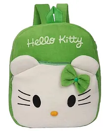 O Teddy Hello Kitty Plush School Bag Green - Height 14 Inches