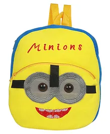 O Teddy Minions Plush School Bag Yellow - Height 14 Inches