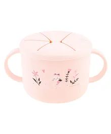 Stephen Joseph Silicone Snack Cup Bunny Print - Pink
