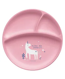 Stephen Joseph Silicone Baby Plate Unicorn - Pink