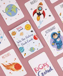 Kicks and Crawl Into the Galaxy Flash Cards - 15 Pieces