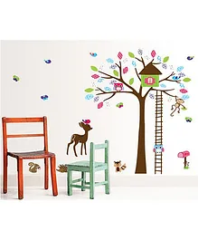 Syga Tree Wall Sticker - Multicolor