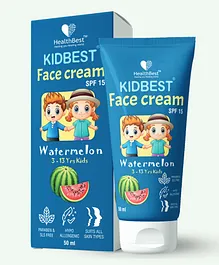 Healthbest Kidbest Face Cream SPF 15 Watermelon Flavor - 50 ml