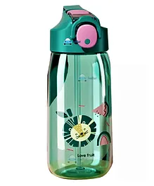 FunBlast Anti-Leak Lion Print Water Bottle with Sipper - 550 ML