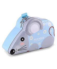 FunBlast Mouse Coin Box for Kids with Lock and Key Mouse Design - Multicolour