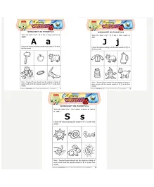 Concept Development Worksheets Phonics Sounds A to Z Set  of 48 - English