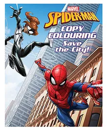 Marvel Spider-Man: Copy Colouring Save The City Coloring Book - 24 Pages