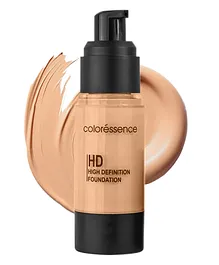 Coloressence Full Coverage Lightweight Waterproof Matte Finish HD Liquid  Foundation HDF 5- 30 ml