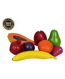 Rubbabu Fruits Pretend Play Toy Set of 8 - Multicolour